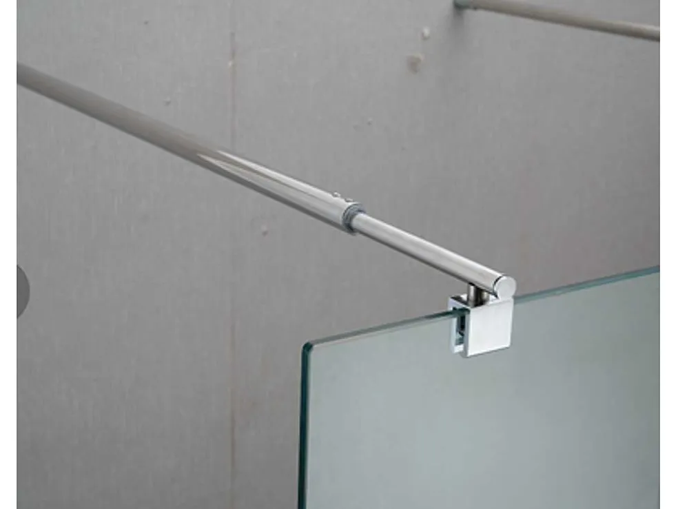 Wand Voor Inloopdouche Laura Van Gezeefdrukt Glas - 120X190 Cm
