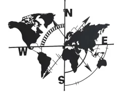 Wanddecoratie Van Metaal - Wereldkaart - H80 X L107 Cm - Zwart - Worldy