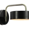 Wandlamp Met Vintage-Stijl Van Metaal - L24 X H14,5 Cm - Zwart En Goud - Otilie