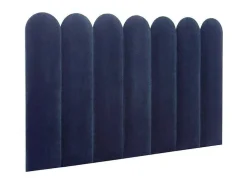 Wandpaneel Voor Hoofdeinde Japi - 210 Cm - Fluweel - Blauw - Van Pascal Morabito
