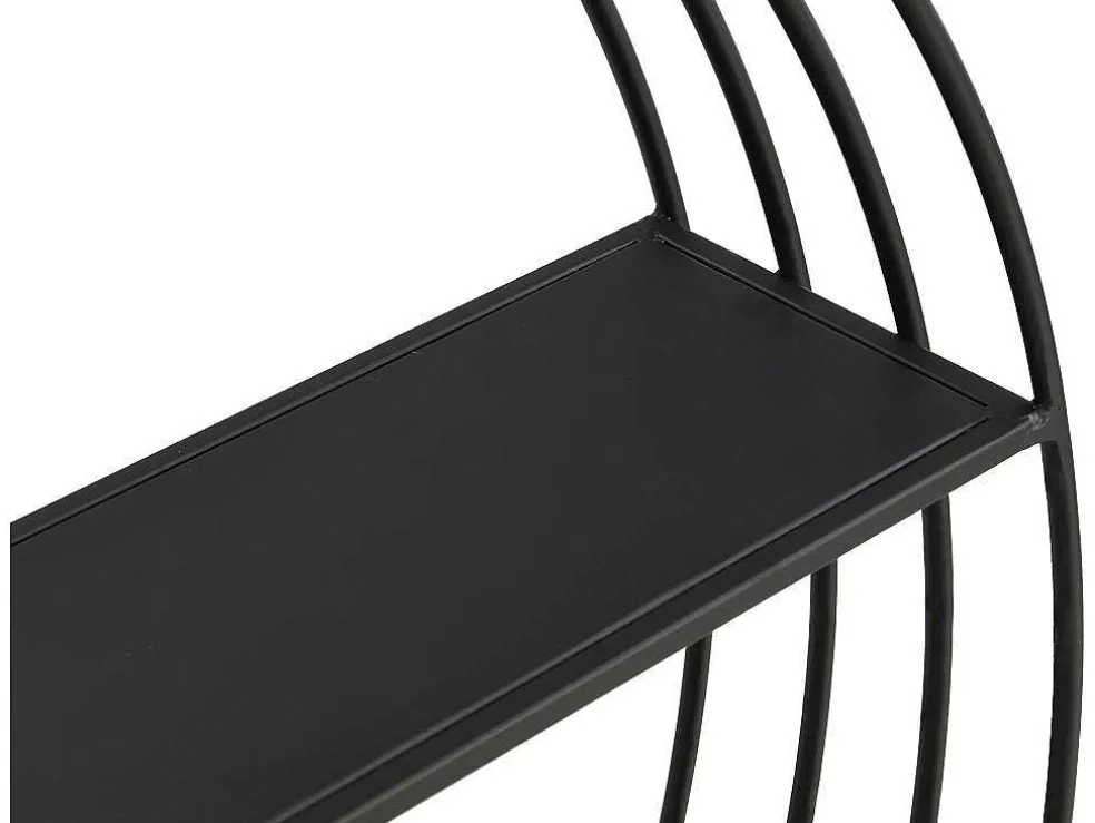 Wandrek Van Metaal - 2 Planken - Zwart - Nacera