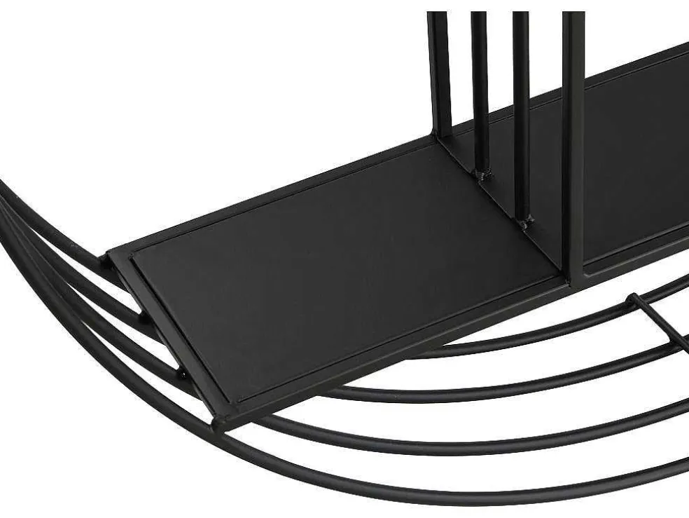 Wandrek Van Metaal - 2 Planken - Zwart - Nacera