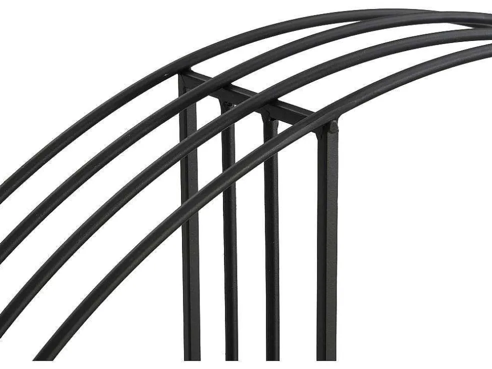 Wandrek Van Metaal - 2 Planken - Zwart - Nacera