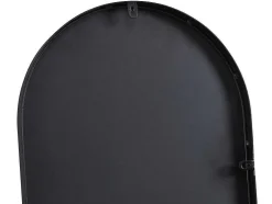 Wandspiegel Van Metaal - Ovaal - B. 40 X H. 140 Cm - Zwart - Onikal