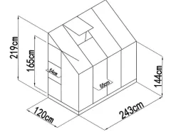 Wandtuinkas Van Polycarbonaat Van 2.9M Zenais