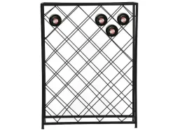 Wijnfleshouder Voor 32 Flessen - L55 X H71 Cm - Metaal - Zwart - Bolinar