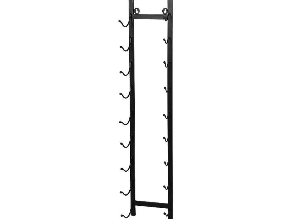 Wijnfleshouder Voor 9 Flessen - L19 X H92 Cm - Metaal - Zwart - Routal