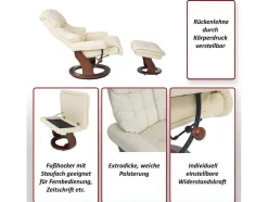 Windsor Xxl Relaxfauteuil Met Kruk, Bruin, Natuurlijk Bruin