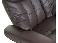 Windsor Xxl Relaxfauteuil Met Kruk, Bruin, Natuurlijk Bruin