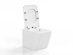 Witte Hang-Wc Van Keramiek Zonder Rand - Clemona