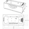 Witte Hottub 170 X 90 Cm 11 Jets Freesia