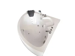 Witte Hottub 135 X 135 Cm Voor 2 Personen 9 Jets Briony