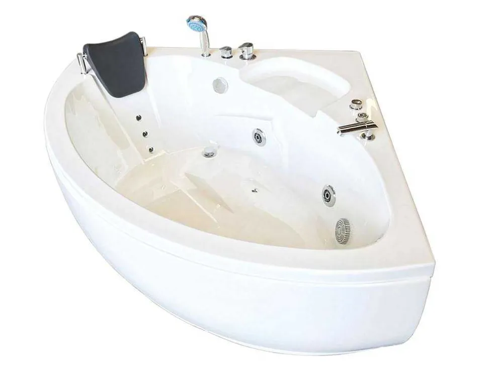 Witte Hottub 135 X 135 Cm Voor 2 Personen 9 Jets Briony