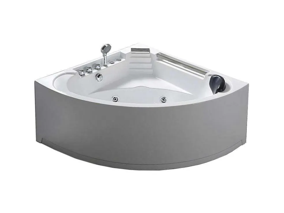 Witte Hottub Voor 1 Persoon 135 X 135 Cm 6 Jets Sage