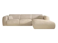 Xxl-Hoekbank Met Hoek Rechts In Beige Textuurstof Pogni Van Maison Cephy
