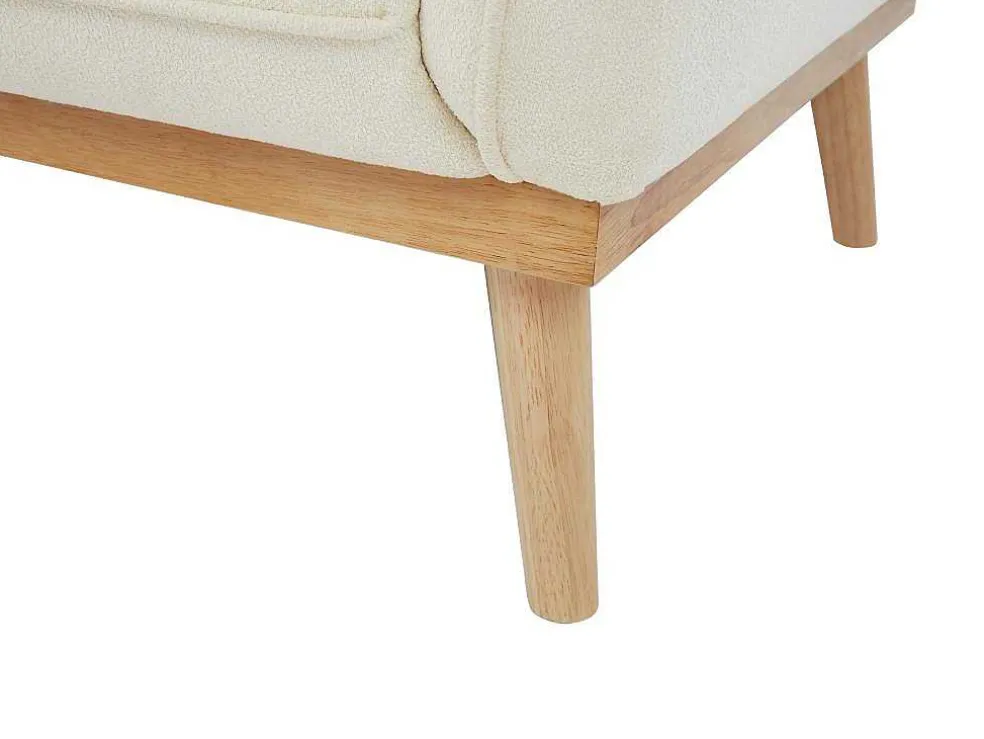 Zitbank Met 3 Plaatsen En Bekleding In Beige Textuurstof Fanira