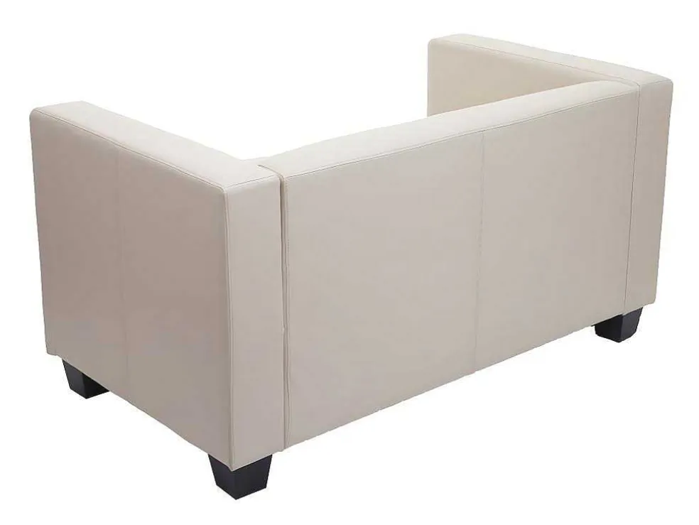 2-Zitsbank Lille, Kunstleer, Creme