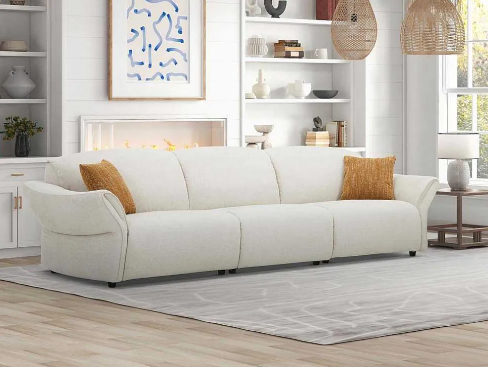 4-Zitsbank Van Beige Stof Bodura
