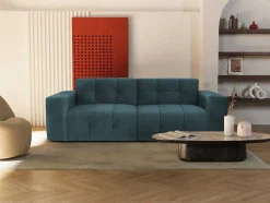 3-Zitsbank Van Eendenblauw Fluweel Inirida