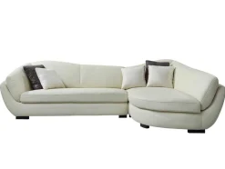5-Zitshoekbank In Buffelleer Caipi - Ivoorkleur - Hoek Rechts - Van Pascal Morabito