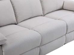 3-Zits-Relaxbank Van Beige Stof Lana