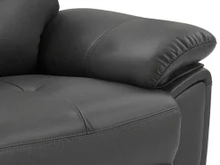 2-Zits-Relaxbank Van Grijs Leer Vineta