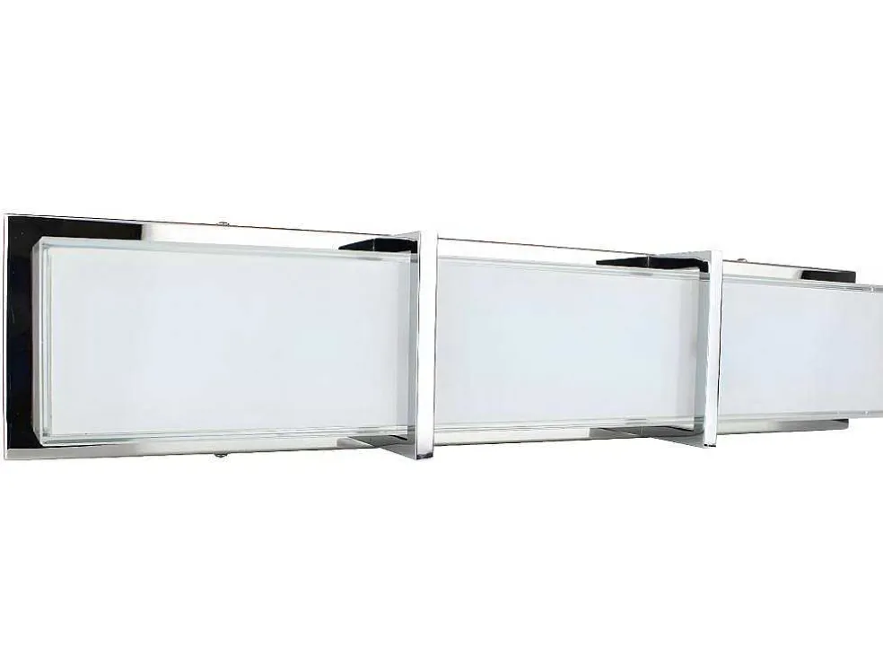 Zoey Wandlamp, Chroom, Wit, 64X8X13 Cm, Epikasa