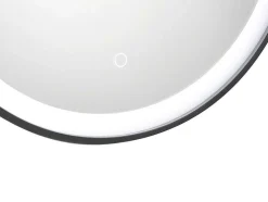 Zwarte Ronde Lichtgevende Badkamerspiegel Met Leds - D. 80 Cm - Numea